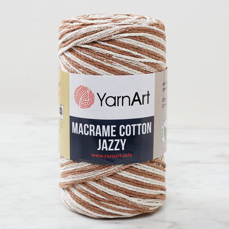 YarnArt Macrame Cotton Jazz Yarn, Variegated – 1215