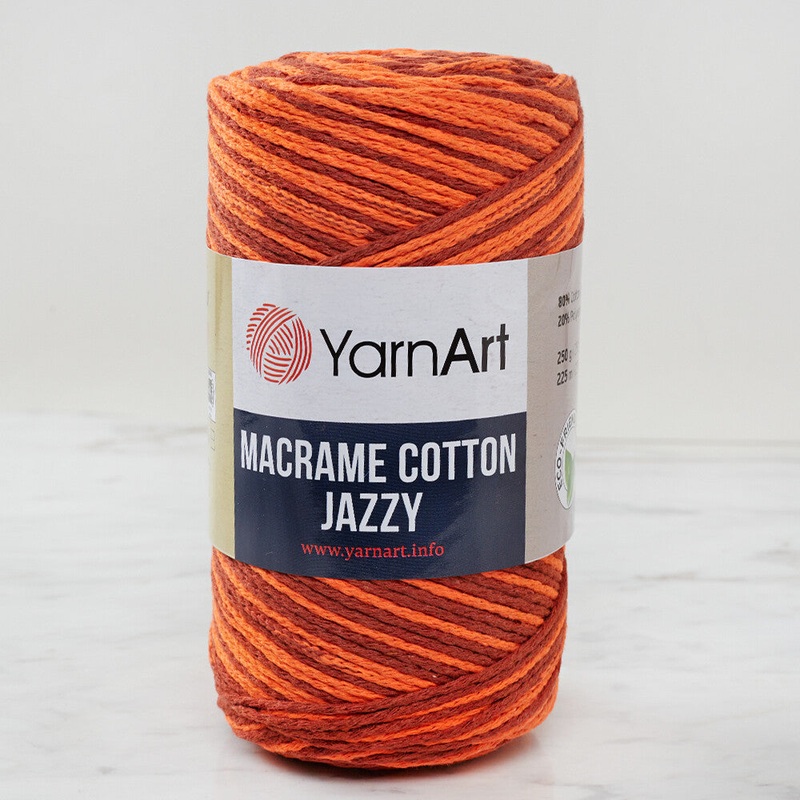 YarnArt Macrame Cotton Jazz Yarn, Variegated – 1219