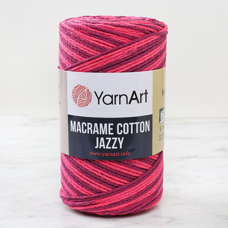 YarnArt Macrame Cotton Jazz Yarn, Variegated – 1220