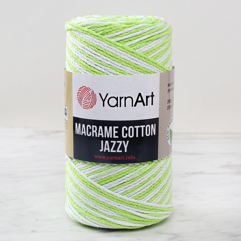 YarnArt Macrame Cotton Jazz Yarn, Variegated – 1221