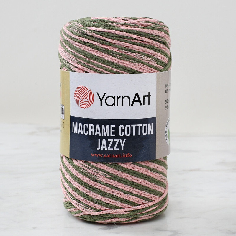 YarnArt Macrame Cotton Jazz Yarn, Variegated – 1223