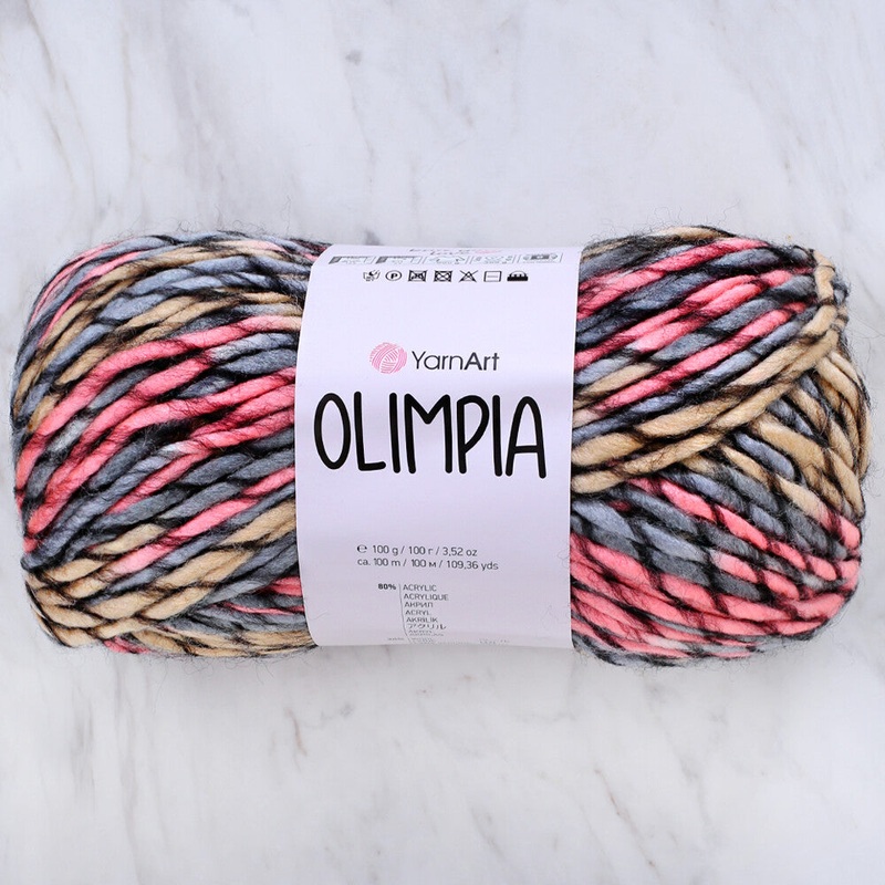Yarnart Olimpia Knitting Yarn – Variegated- 1414