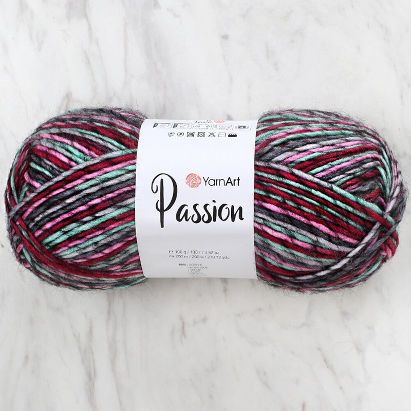 Yarnart Passion Knitting Yarn – Variegated- 1252