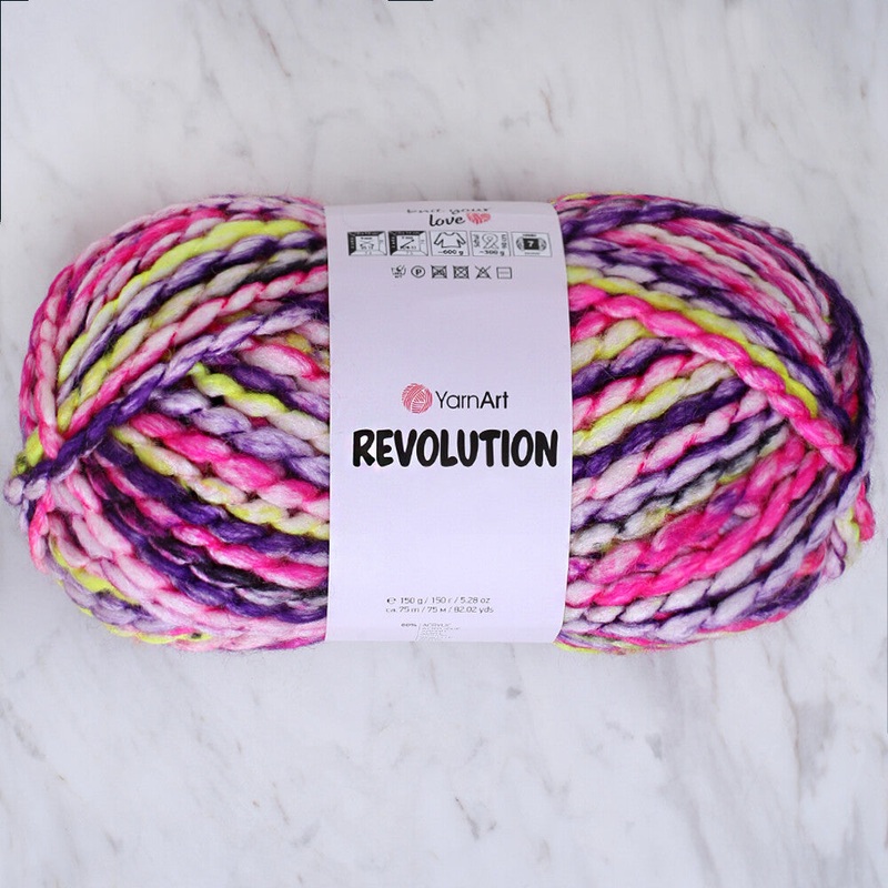 Yarnart Revolution Knitting Yarn – Variegated- 1605