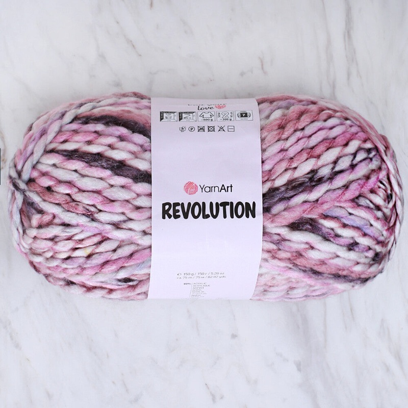 Yarnart Revolution Knitting Yarn – Variegated- 1618