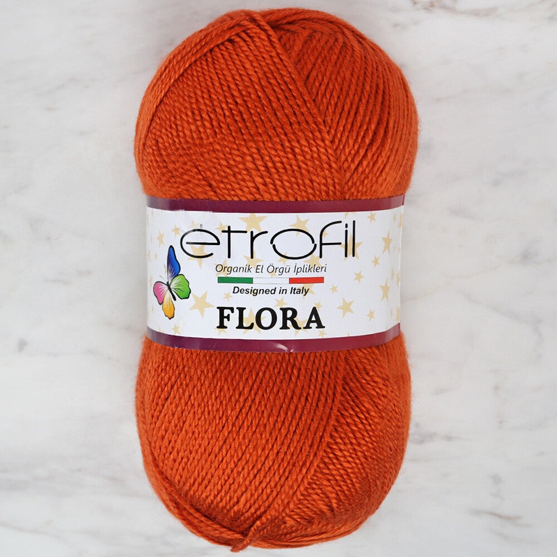 Etrofil Flora Knitting Yarn, Cinnamon – 72006