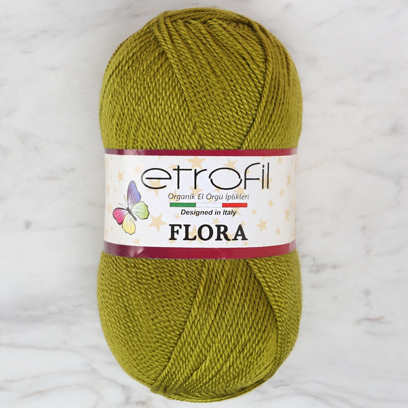 Etrofil Flora Knitting Yarn, Green – 70490