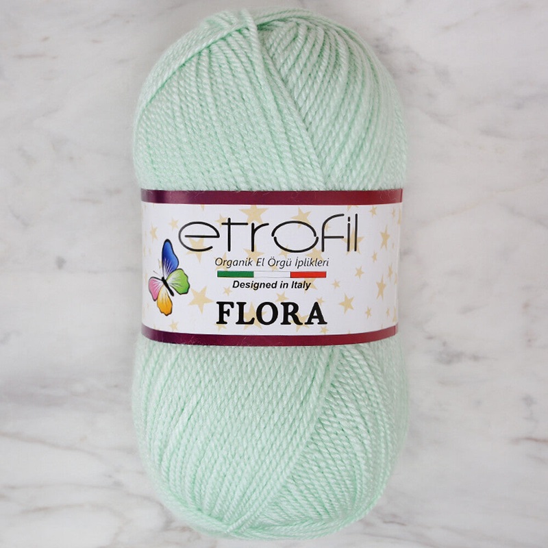 Etrofil Flora Knitting Yarn, Light Green- 70487