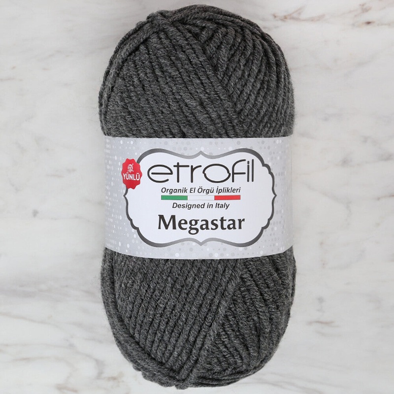 Etrofil Megastar Yarn, Grey – 79027