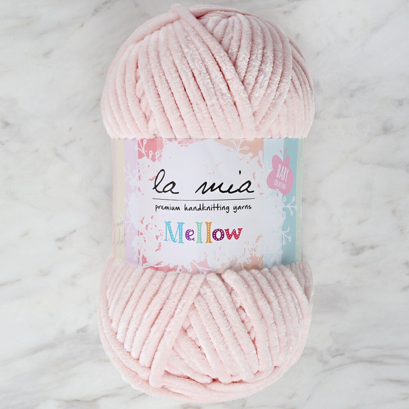 La Mia Mellow Chenille Yarn, Pink – 953