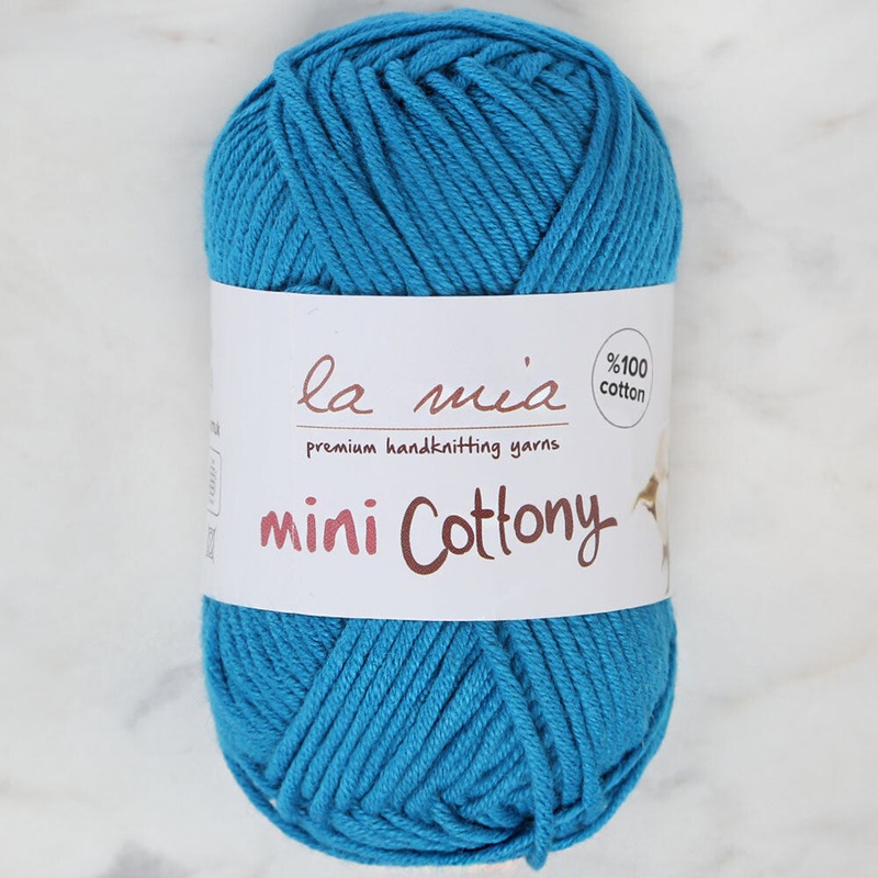La Mia Mini Cottony 25 g Baby Yarn Blue – L034