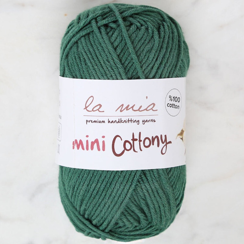 La Mia Mini Cottony 25 g Baby Yarn Green – L039