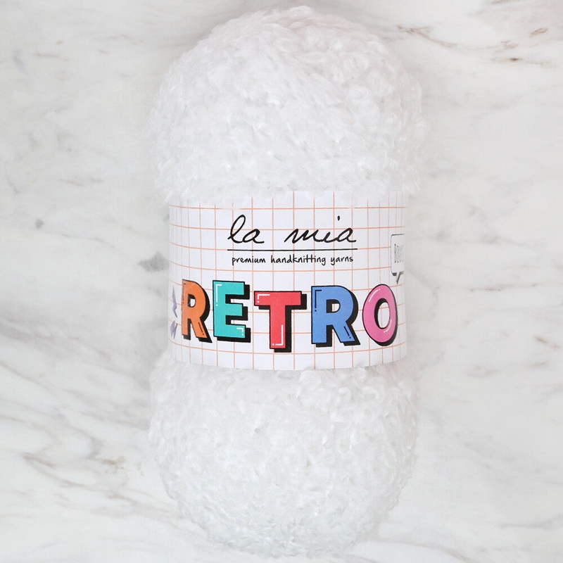 La Mia Retro Yarn, White – LM1002
