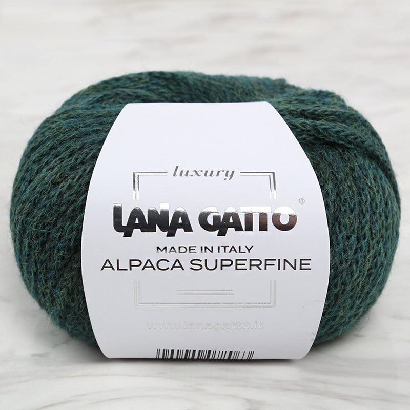 Lana Gatto Alpaca Superfine, Green – 9069