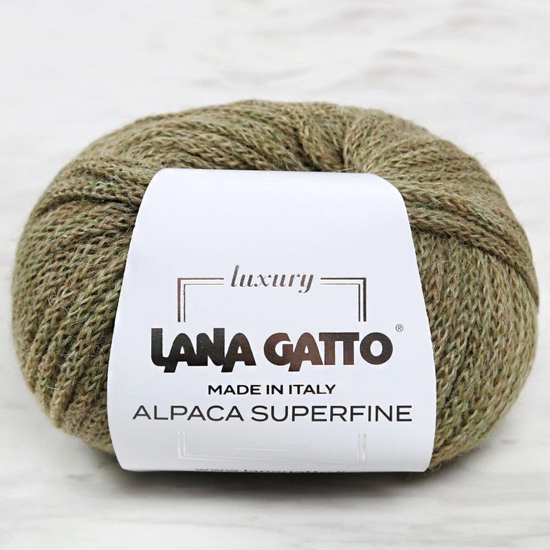 Lana Gatto Alpaca Superfine, Green – 9070