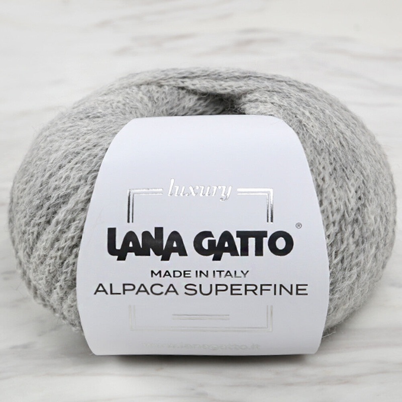 Lana Gatto Alpaca Superfine, Light Grey – 7611