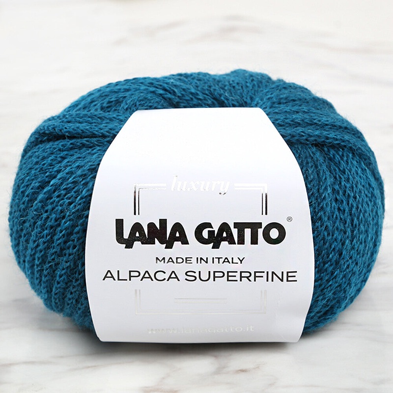 Lana Gatto Alpaca Superfine, Petrol Blue – 8476