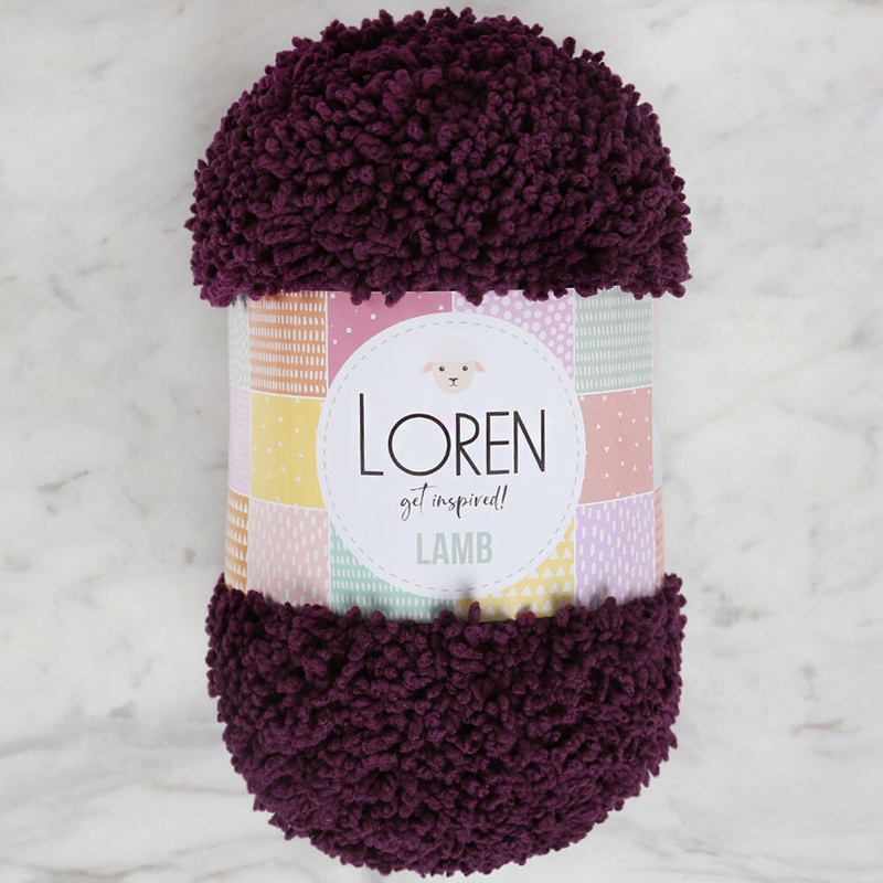 Loren Lamb Baby Yarn, Purple – R015