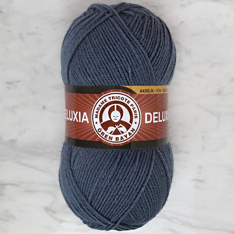 Madame Tricote Paris Deluxia Knitting Yarn, Blue – 018