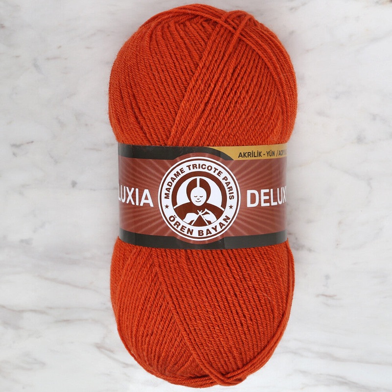 Madame Tricote Paris Deluxia Knitting Yarn, Brick – 107