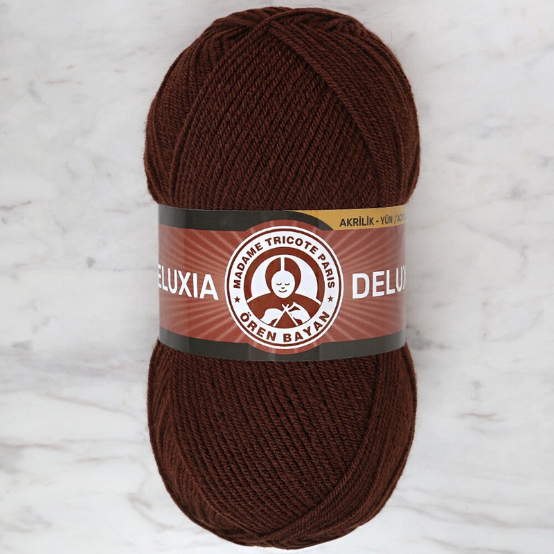 Madame Tricote Paris Deluxia Knitting Yarn, Brown – 083