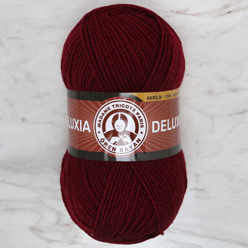 Madame Tricote Paris Deluxia Knitting Yarn, Claret – 035