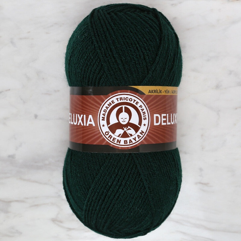 Madame Tricote Paris Deluxia Knitting Yarn, Green – 088