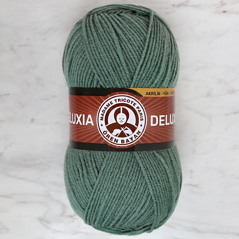 Madame Tricote Paris Deluxia Knitting Yarn, Green – 132