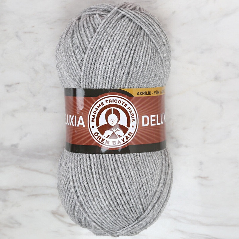 Madame Tricote Paris Deluxia Knitting Yarn, Grey – 007