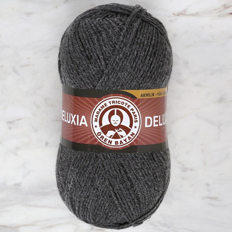 Madame Tricote Paris Deluxia Knitting Yarn, Grey – 009