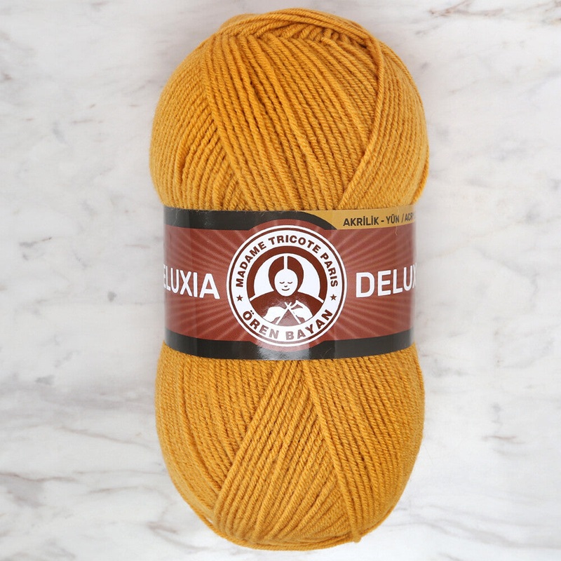 Madame Tricote Paris Deluxia Knitting Yarn, Mustard – 115