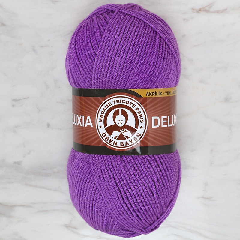 Madame Tricote Paris Deluxia Knitting Yarn, Purple – 059