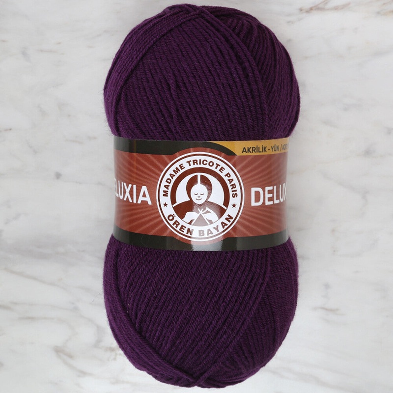 Madame Tricote Paris Deluxia Knitting Yarn, Purple – 060