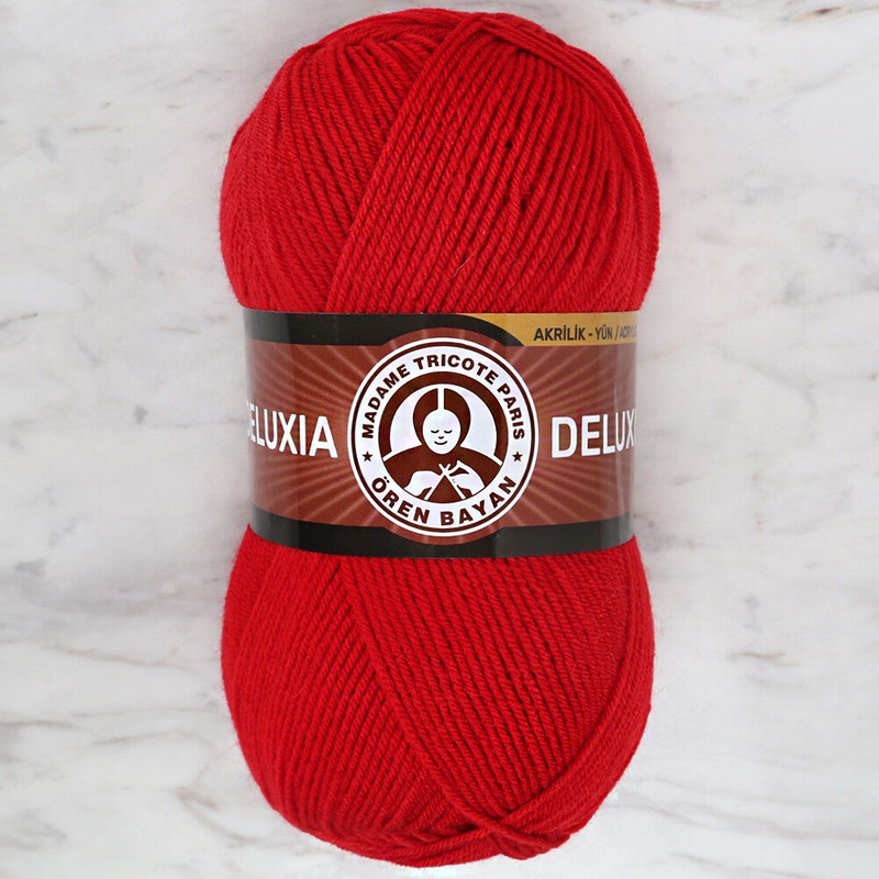 Madame Tricote Paris Deluxia Knitting Yarn, Red – 033