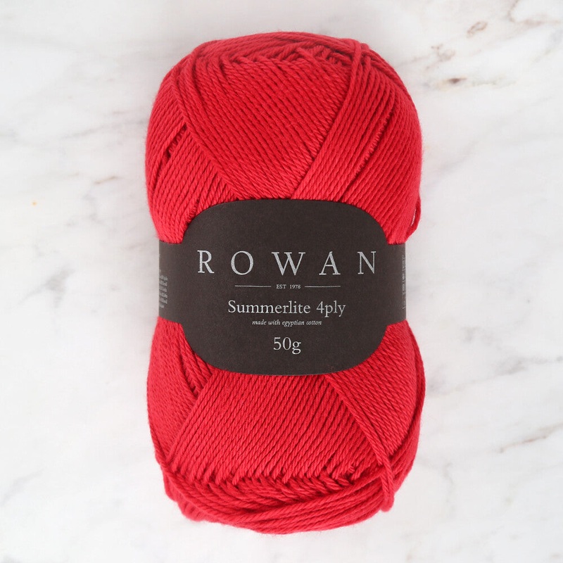 Rowan Summerlite 4Ply Yarn, Red – 00450