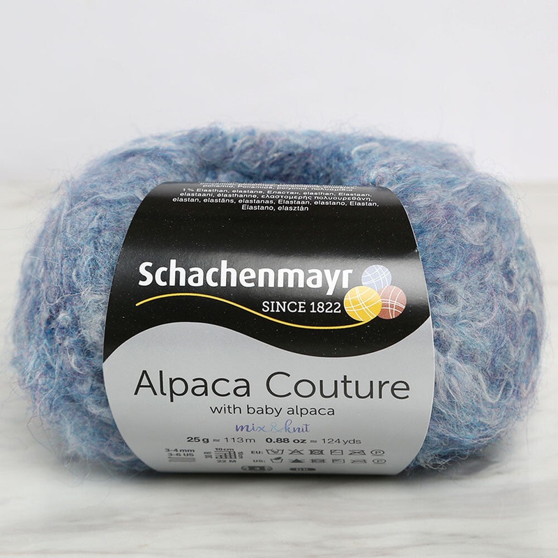 Schachenmayr Alpaca Couture Yarn, Blue – 00053