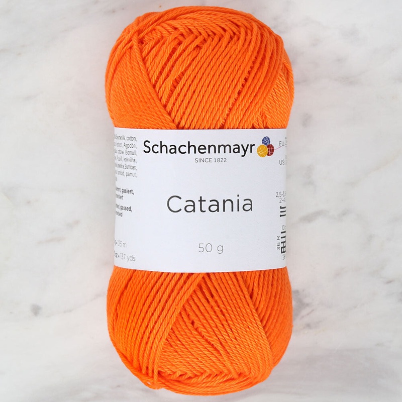 Schachenmayr Catania 50gr Yarn, Orange – 9801210-0443