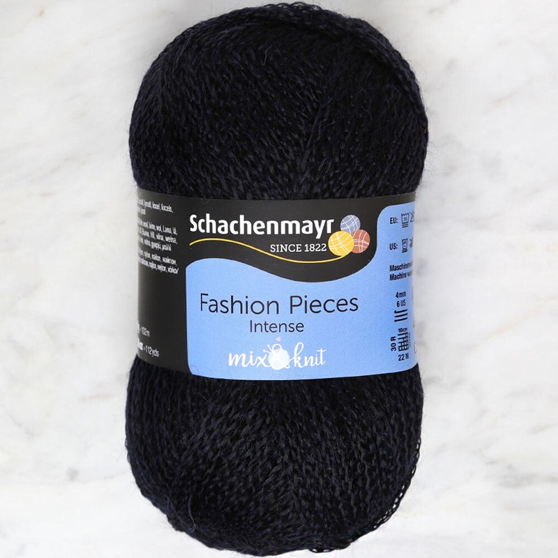 Schachenmayr Fashion Pieces Melange Yarn, Navy Blue – 00259