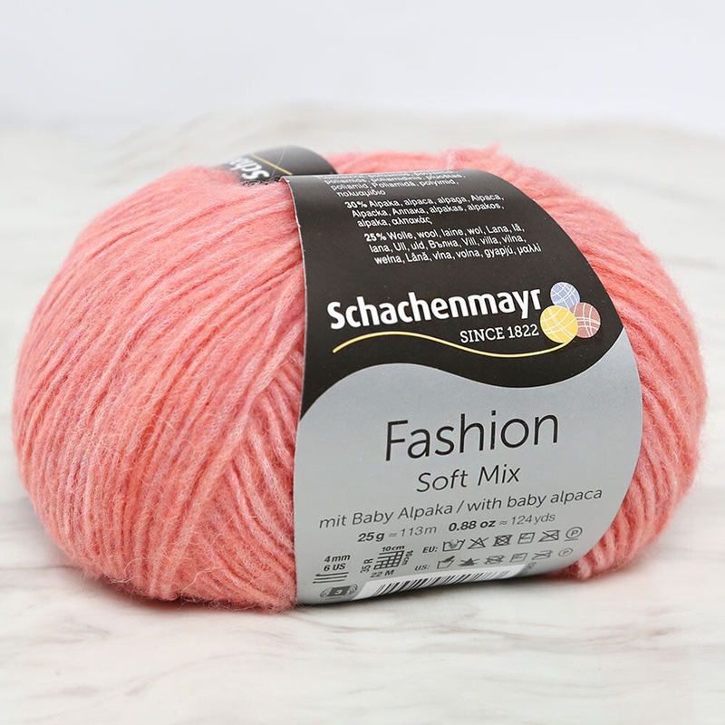 Schachenmayr Fashion Soft Mix Yarn, Coral – 00033