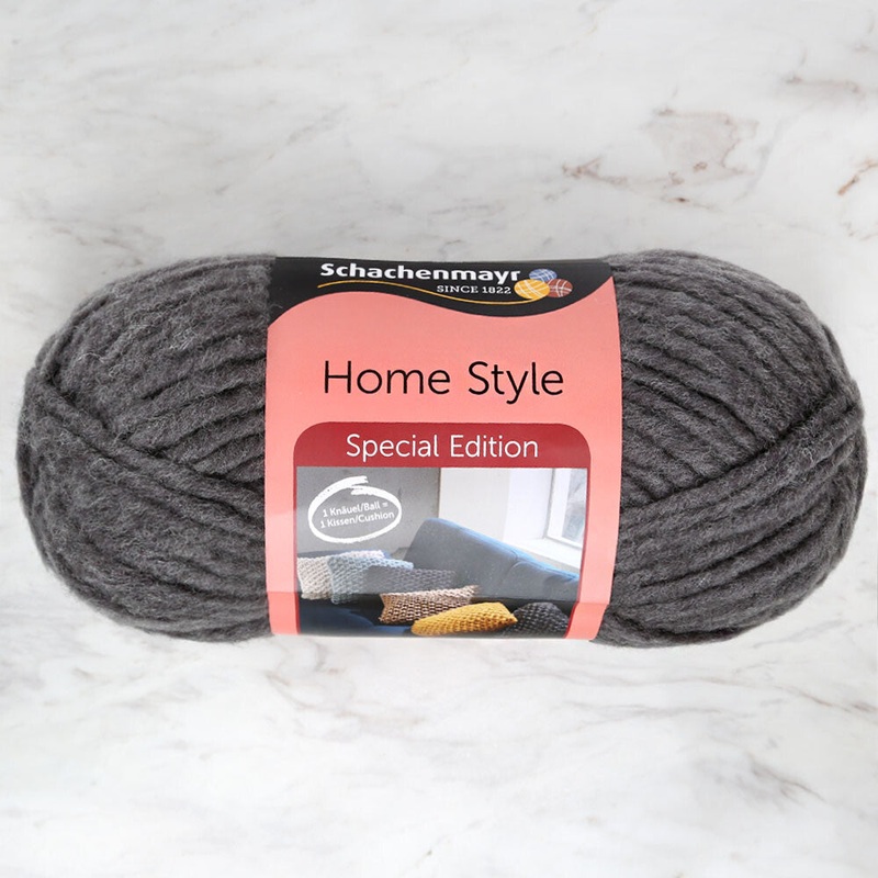 Schachenmayr Home Style 300 Gr Yarn, Dark Grey – 00084