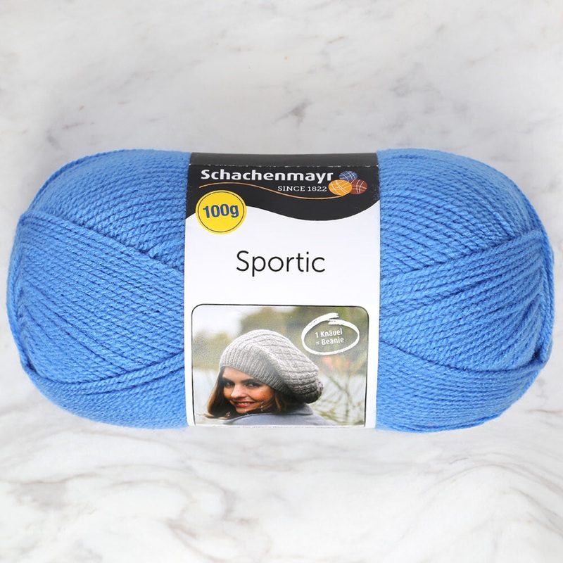 Schachenmayr Sportic Knitting Yarn, Blue – 08259