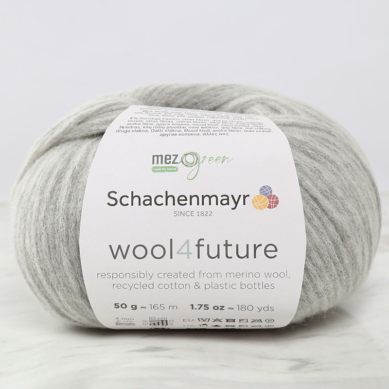 Schachenmayr wool4future Yarn, Grey – 9807594-00090