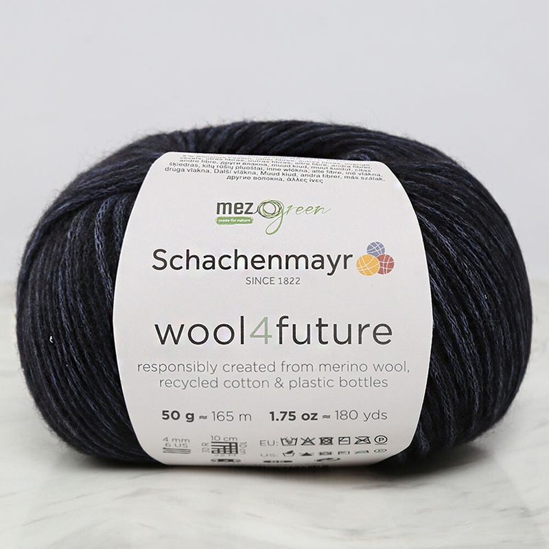 Schachenmayr wool4future Yarn, Navy Blue – 9807594-00050