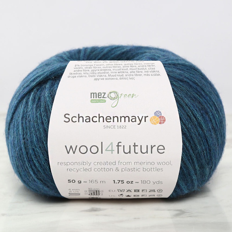 Schachenmayr wool4future Yarn, Oil Blue – 9807594-00066