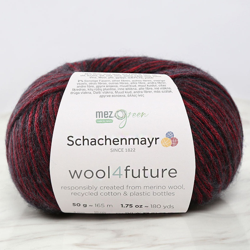 Schachenmayr wool4future Yarn, Red – 9807594-00032
