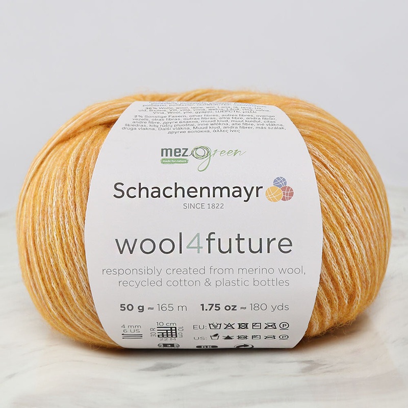 Schachenmayr wool4future Yarn, Yellow – 9807594-00022