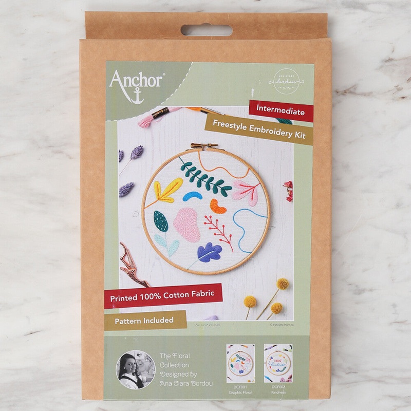 Anchor Embroidery Kit 20cm 7.87 DCF001