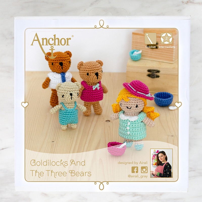 Anchor Goldilocks And The Three Bears Amigurumi Set – A28C003-09061