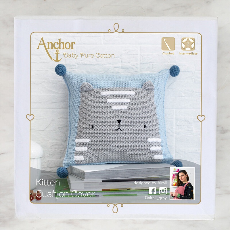 Anchor Kitten Cushion Cover Set – A28B003-09066