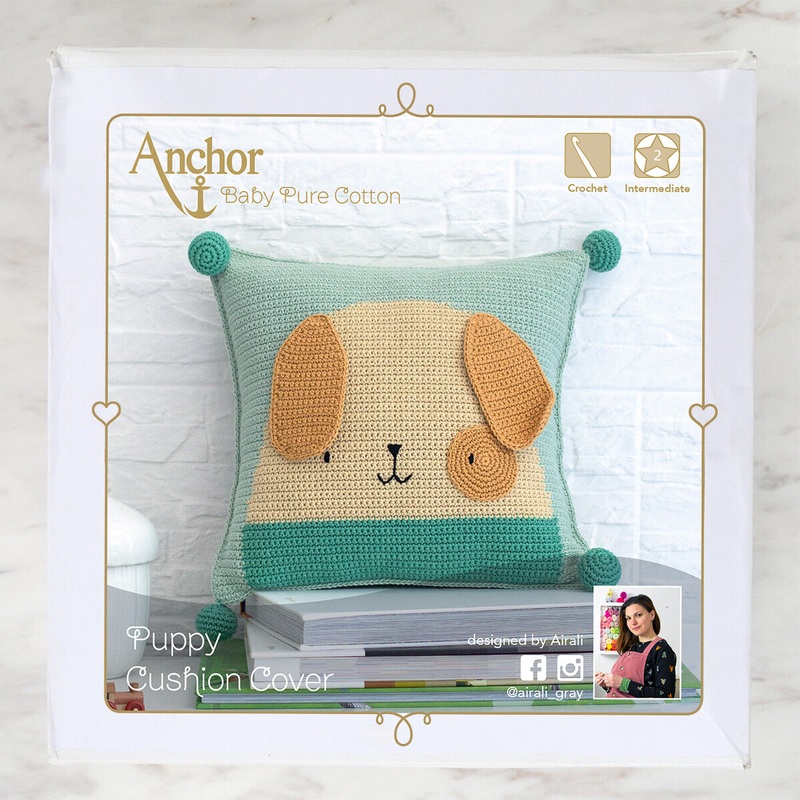 Anchor Puppy Cushion Cover Set – A28B003-09064